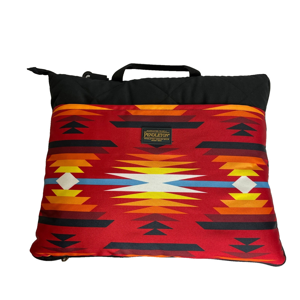 Pendleton Travel Blanket Southwest Print Foldable Zip Picnic Camping Waterproof